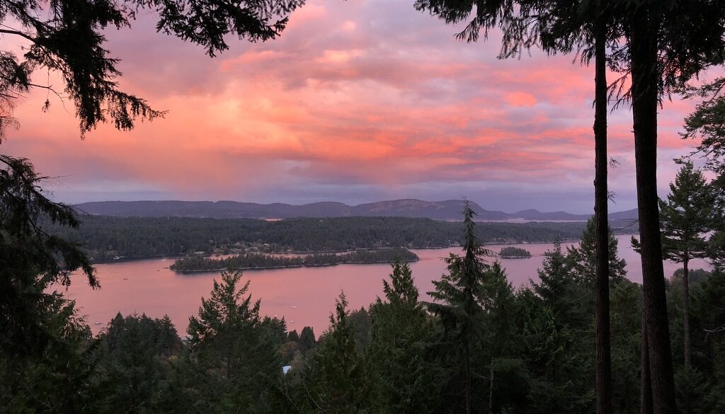 Sunset Sanctuary Salt Spring Guesthouse Views